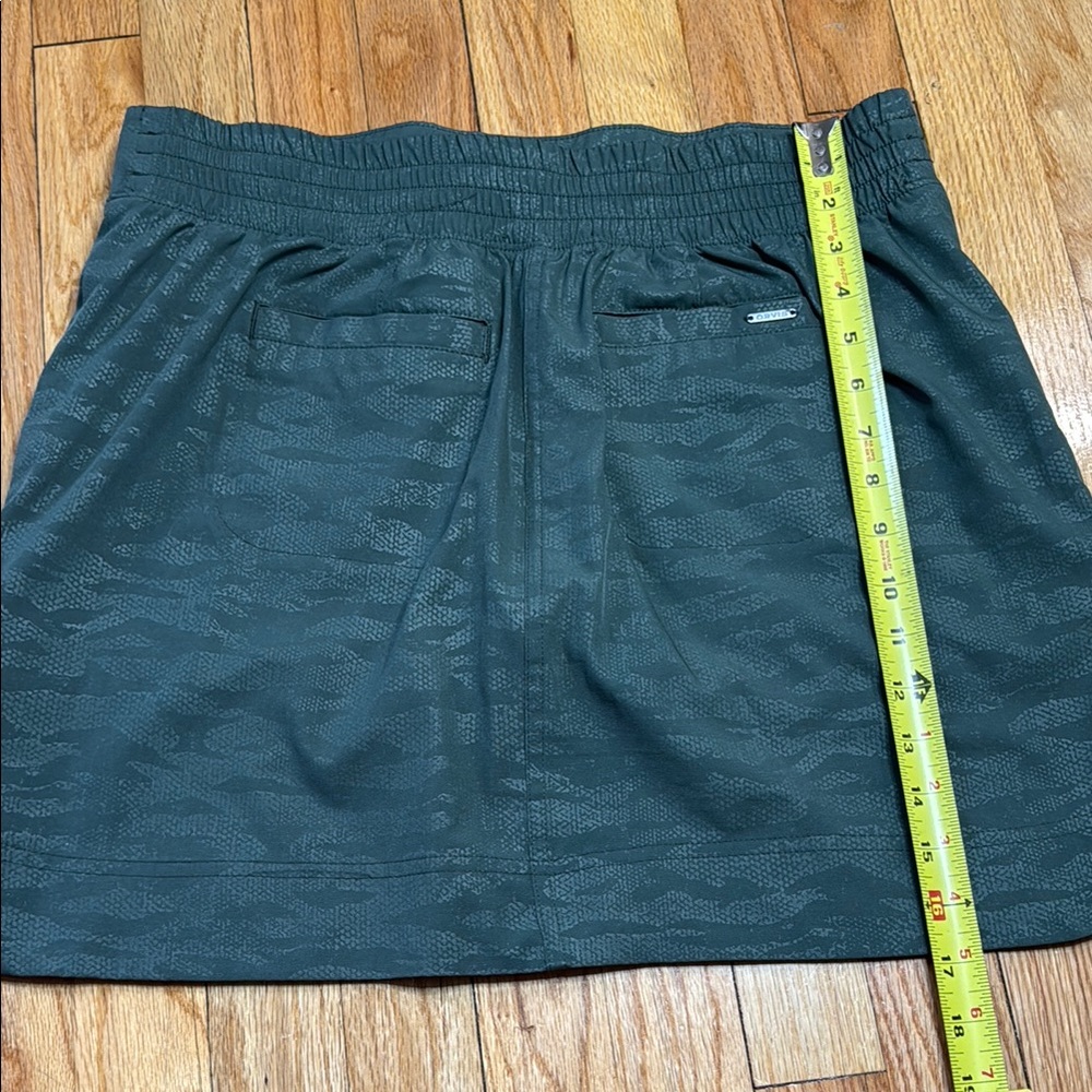 Orvis Skort Women's Skirt Dark Olive Camouflage Travel Skort M - Picture 5 of 6